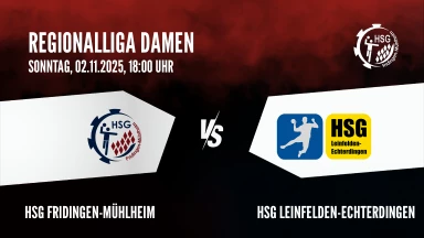 Regionalliga Damen: HSG Fridingen-Mühlheim vs. HSG Leinfelden-Echterdingen