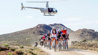 Lukas Baum (GER) verteidigt 3. Platz der Gesamtwertung beim Nedbank Gravel Burn