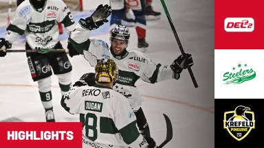 DEL2: Bietigheim Steelers vs. Krefeld Pinguine | Highlights