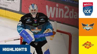 win2day ICE Hockey League: Steinbach Black Wings Linz vs. Vienna Capitals I Highlights