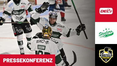 DEL2: Bietigheim Steelers vs. Krefeld Pinguine | Pressekonferenz