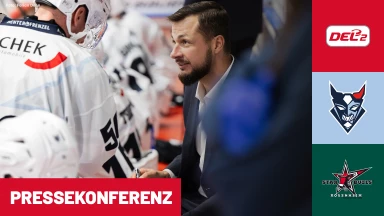 DEL2: Blue Devils Weiden vs. Starbulls Rosenheim | Pressekonferenz