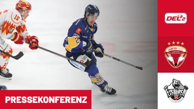 DEL2: Lausitzer Füchse vs. Eisbären Regensburg | Pressekonferenz