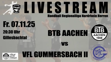 For Free ! Handball Männer Regionalliga Nordrhein BTB Aachen - VfL Gummersbach 2