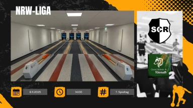 SC Reckenfeld 2 vs. CfK GW 65 Rösrath 2 - NRW-Liga Kegeln (Schere)
