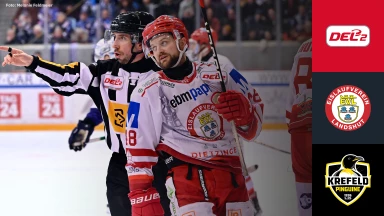 DEL2: EV Landshut vs. Krefeld Pinguine