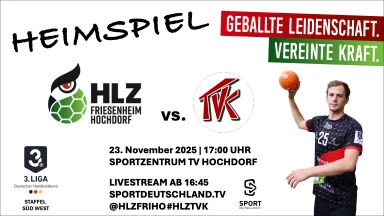 3. Liga: Staffel Süd-West: HLZ Friesenheim-Hochdorf II vs. TV Kirchzell