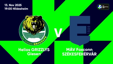 CEV Cup: Helios Grizzlys GIESEN vs. MÁV Foxconn SZÉKESFEHÉRVÁR