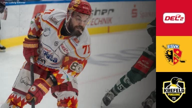 DEL2: ESV Kaufbeuren vs. Krefeld Pinguine