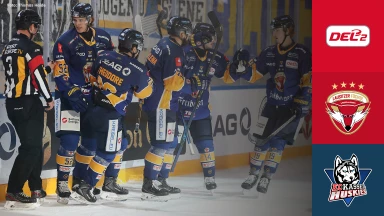 DEL2: Lausitzer Füchse vs. EC Kassel Huskies