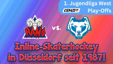 [Skaterhockey 1.JGW/PO] Düsseldorf RAMS 1 vs. Crefelder SC 1
