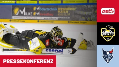 DEL2: Krefeld Pinguine vs. Blue Devils Weiden | Pressekonferenz