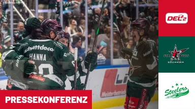 DEL2: Starbulls Rosenheim vs. Bietigheim Steelers | Pressekonferenz