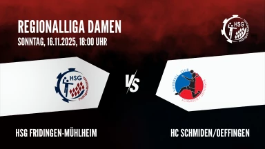Regionalliga Damen: HSG Fridingen-Mühlheim vs. HC Schmiden/Oeffingen