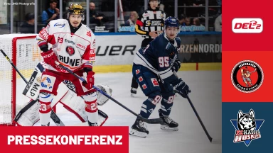 DEL2: Eispiraten Crimmitschau vs. EC Kassel Huskies | Pressekonferenz