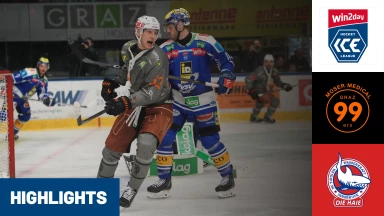 win2day ICE Hockey League: Moser Medical Graz99ers vs. HC TIWAG Innsbruck- Die Haie | Highlights