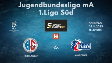 JBLH mA 1. Liga Süd: HC Erlangen vs. JANO Filder