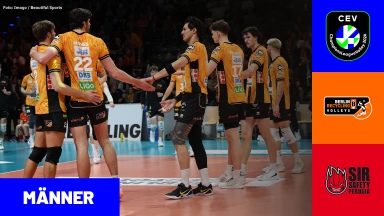 CL Männer: BERLIN Recycling Volleys vs. Sir Sicoma Monini PERUGIA