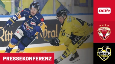 DEL2: Lausitzer Füchse vs. Krefeld Pinguine I Pressekonferenz