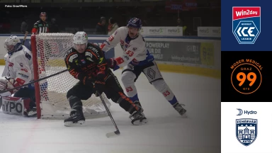 win2day ICE Hockey League: Moser Medical Graz99ers vs. Hydro Fehervar AV 19