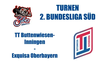 TURNEN 2. Bundesliga Süd TT Buttenwiesen-Inningen gegen Exquisa Oberbayern