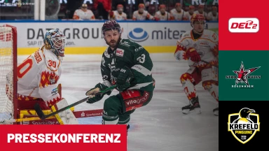 DEL2: Starbulls Rosenheim vs. Krefeld Pinguine | Pressekonferenz