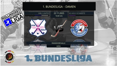 🏑 ROLLHOCKEY | 1. BUNDESLIGA | DAMEN | 🔴 GIRLS UNITED  🆚 🔴 SG HÜLS-SCHWERTE