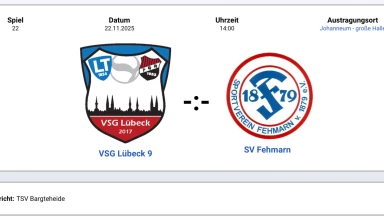 VSG Lübeck 9 vs. SV Fehmarn