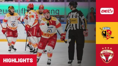 DEL2: ESV Kaufbeuren vs. Lausitzer Füchse | Highlights