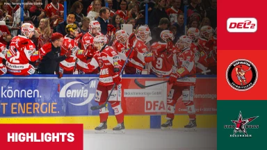 DEL2: Eispiraten Crimmitschau vs. Starbulls Rosenheim | Highlights
