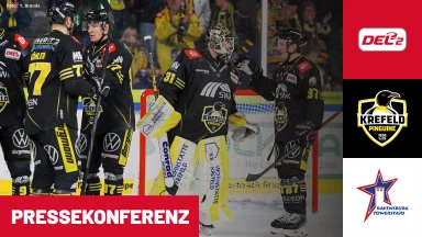 DEL2: Krefeld Pinguine vs. Ravensburg Towerstars | Pressekonferenz