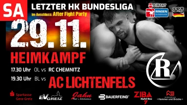 RINGEN 2.Bundesliga Nord RSV Rotation Greiz vs. AC Lichtenfels