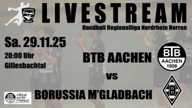 For Free ! Handball Männer Regionalliga Nordrhein BTB Aachen-Borussia M'gladbach