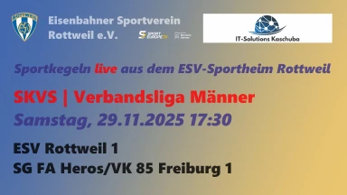 SKVS | Verbandsliga Männer | ESV Rottweil - SG FA Heros/VK 85 Freiburg