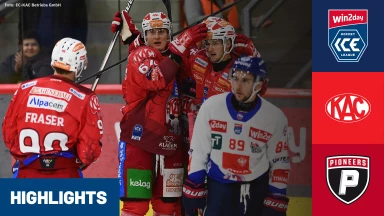 win2day ICE Hockey League: EC-KAC vs. Pioneers Vorarlberg | Highlights