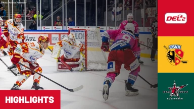 DEL2: ESV Kaufbeuren vs. Starbulls Rosenheim I Highlights