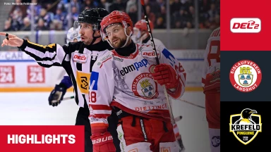 DEL2: EV Landshut vs. Krefeld Pinguine I Highlights