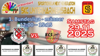 1. Bundesliga Männer : SKC Unterharmersbach I - KC Schwabsberg 1953 I