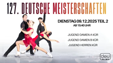 127. Deutsche Meisterschaften im Eiskunstlauf Tag 2 Teil 2