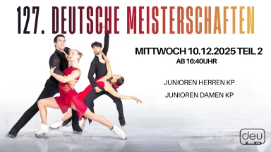 127. Deutsche Meisterschaften im Eiskunstlauf Tag 3 Teil 2