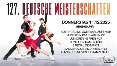 127. Deutsche Meisterschaften im Eiskunstlauf Tag 4