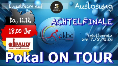 Pauly DKBC-Pokal 2025/26 - Auslosung Achtelfinale