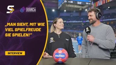 Weltmeister im Halbzeitinterview gegen Färöer - Florian Kehrmann im Interview