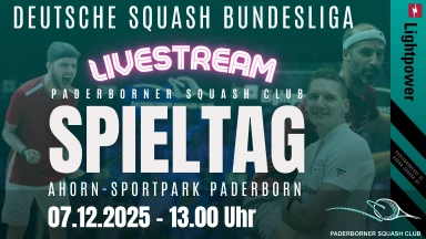 Deutsche Squash Bundesliga - PSC vs. SRC Duisburg - 07.12.2025 - 13.00 Uhr