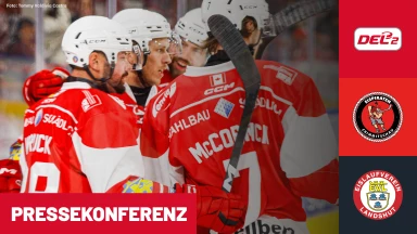 DEL2: Eispiraten Crimmitschau vs. EV Landshut | Pressekonferenz