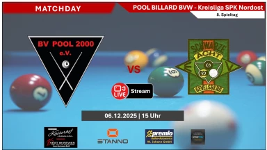BV Pool 2000 III vs Schwarze 8 Gevelsberg II - Tisch 2