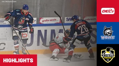 DEL2: EHC Freiburg vs. Krefeld Pinguine | Highlights