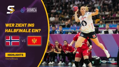 WM-Viertelfinale: Norwegen vs. Montenegro – Highlights