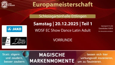 Europameisterschaft Show Dance Latin 2025 Teil 1