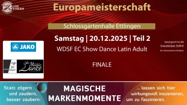 Europameisterschaft Show Dance Latin 2025 Teil 2